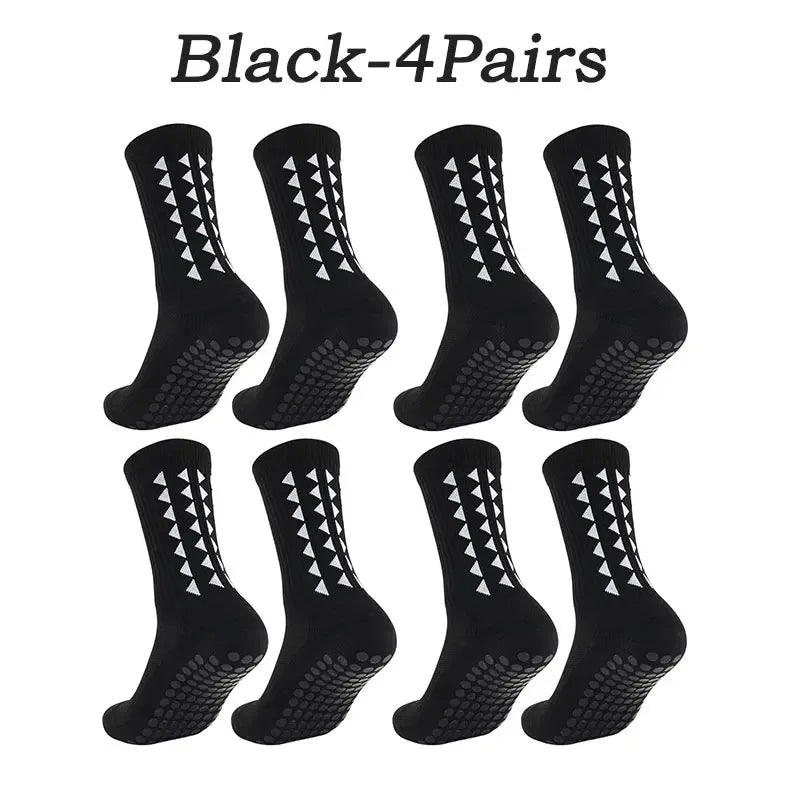 1-10 Pairs men women football grip socks towel bottom sport socks rugby soccer cycling running Exercise athletic socks