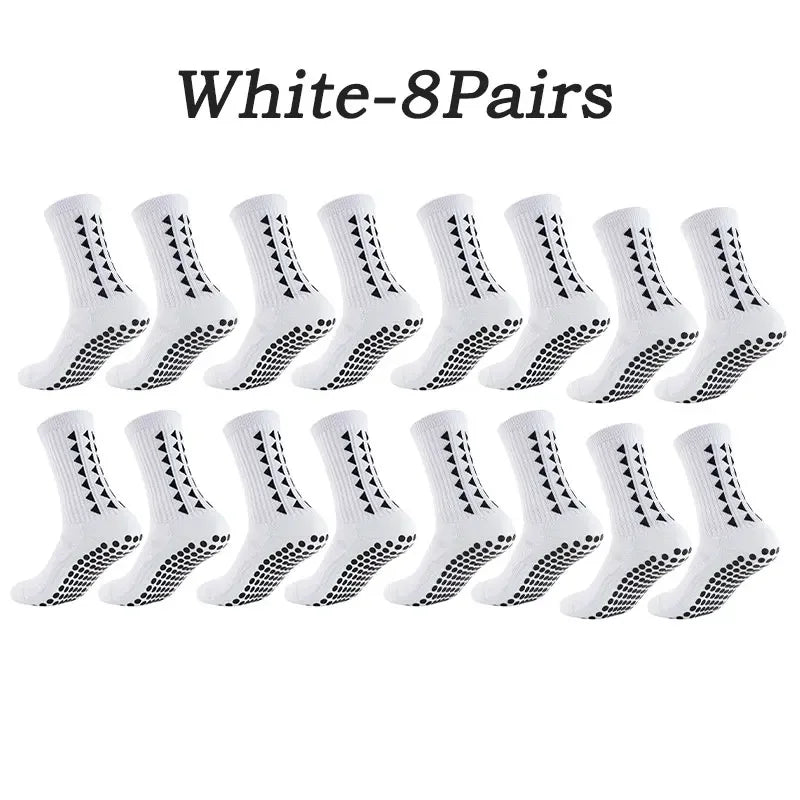 1-10 Pairs men women football grip socks towel bottom sport socks rugby soccer cycling running Exercise athletic socks