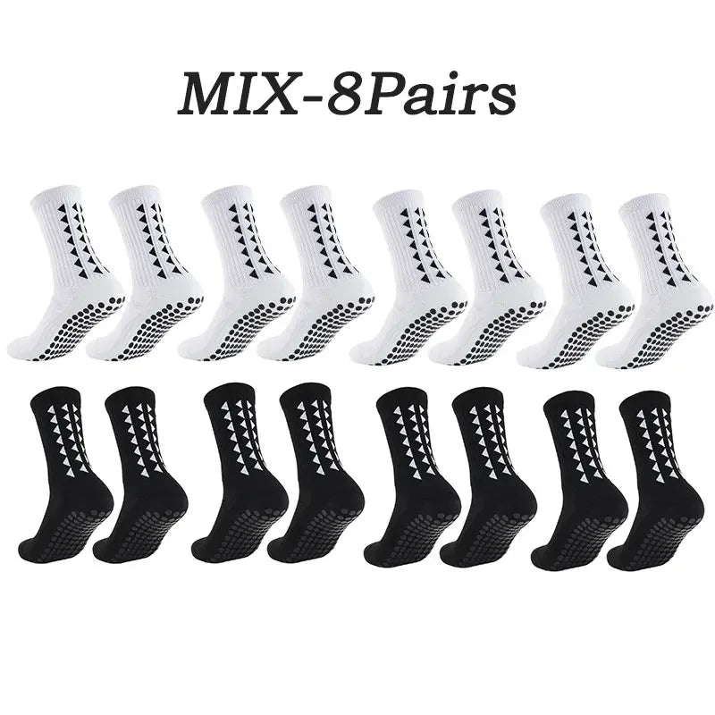 1-10 Pairs men women football grip socks towel bottom sport socks rugby soccer cycling running Exercise athletic socks