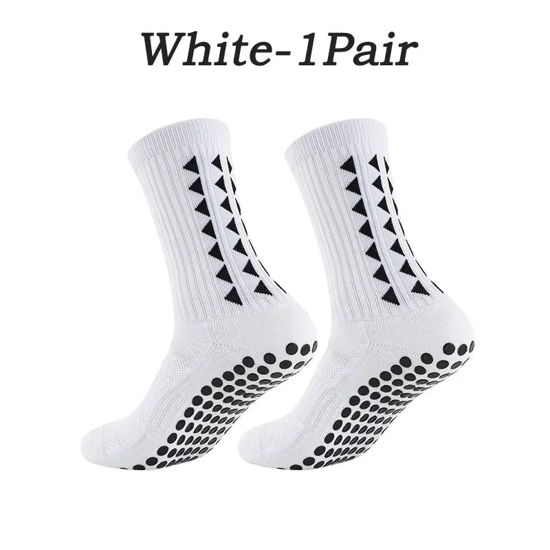 1-10 Pairs men women football grip socks towel bottom sport socks rugby soccer cycling running Exercise athletic socks