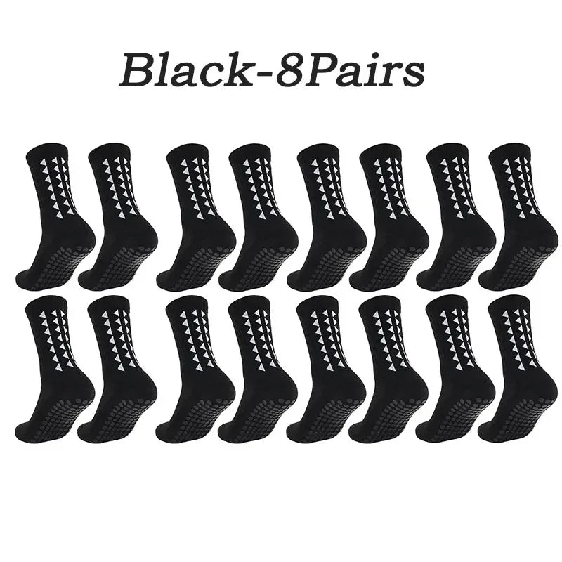 1-10 Pairs men women football grip socks towel bottom sport socks rugby soccer cycling running Exercise athletic socks