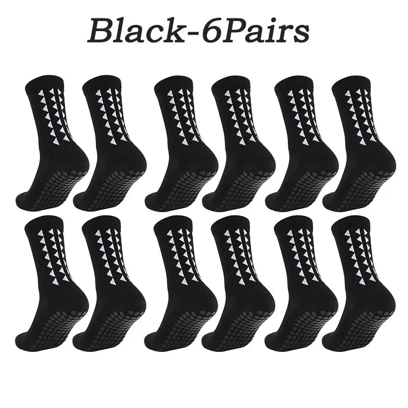 1-10 Pairs men women football grip socks towel bottom sport socks rugby soccer cycling running Exercise athletic socks