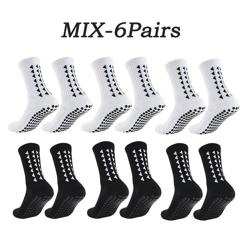 1-10 Pairs men women football grip socks towel bottom sport socks rugby soccer cycling running Exercise athletic socks