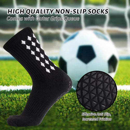 1-10 Pairs men women football grip socks towel bottom sport socks rugby soccer cycling running Exercise athletic socks
