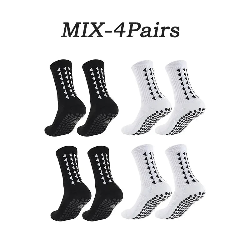 1-10 Pairs men women football grip socks towel bottom sport socks rugby soccer cycling running Exercise athletic socks